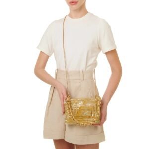 Bolsa Clutch Madrepérola Retangular - Isla - Imagem 2