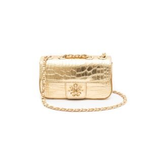 Bolsa Mini Anne New Croco - New Gold - Isla