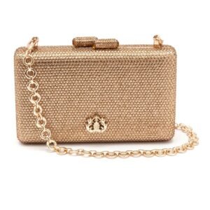 Bolsa Clutch Eva Em Cristais Ouro - Isla