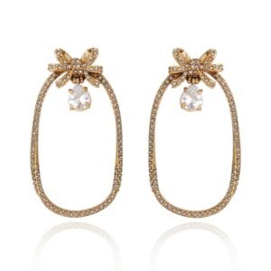 Brinco Afeto Claudia Arbex Ouro Vintage