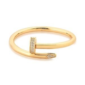 Bracelete Prego com Zircônia Cristal