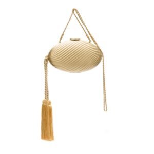 Clutch Oval Metal OURO - Isla - Imagem 1