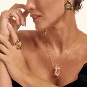 Colar Vida Quartzo Dourado - Elaine Palma - Imagem 2