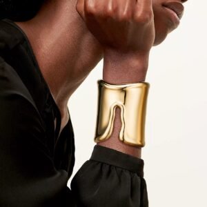 Bracelete Largo Dourado - Imagem 2