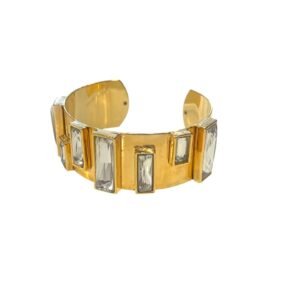 Pulseira Bracelete Ouro Cristal - SD por Sheila Morais