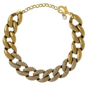 Colar Elos Strass Old Gold - Juiana Manzini - Imagem 1