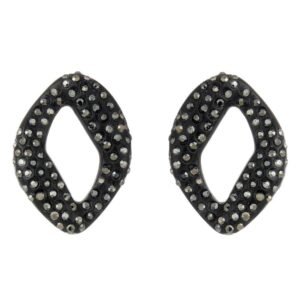 Brinco Elos Black - Juliana Manzini - Imagem 1