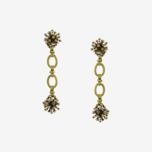 Brinco Ouro Vintage Cristais Black - SD por Sheila Morais - Imagem 1