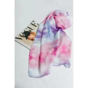Lenço Tie Dye Rosa E Azul - Malu Pires - Imagem 2