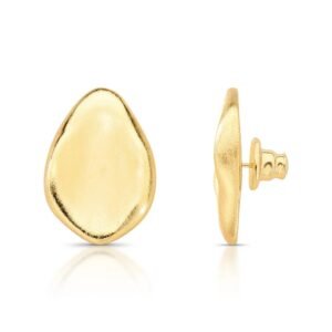 Brinco Dourado Fosco Escovado - Imagem 1