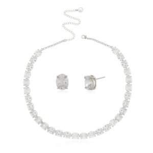 Conjunto Riviera Oval Prata