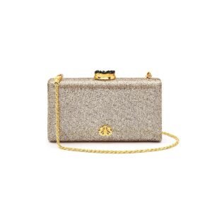 CLUTCH EVA FECHO CRISTAL BRONZE - isla