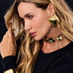Brinco Reflexo Pino Ouro - Rosana Bernardes - Imagem 2