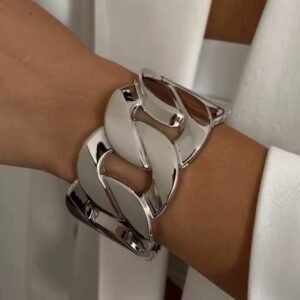 Bracelete Largo Elos Prata