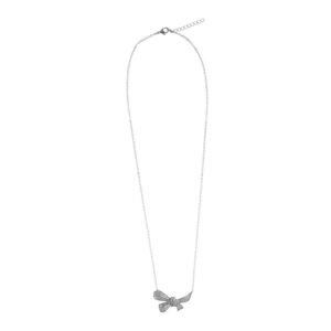 Colar Laço Zirconia Branca