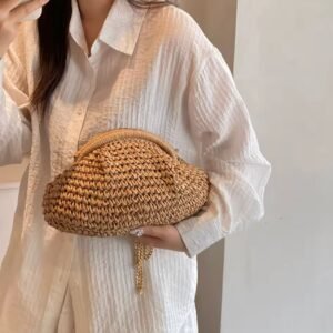 Bolsa Palha Marrom