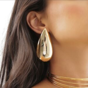 Brinco Chapa Gota Grande - Imagem 2
