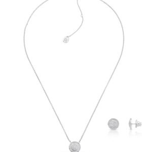 Conjunto Colar E Brincos  Rodio/ Pingente