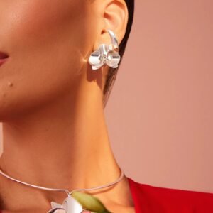 Colar Gargantilha Orquídea Prata - Anna Prata - Imagem 2