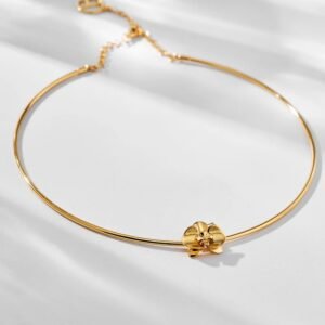 Colar Orquídea PP Dourado - Anna Prata - Imagem 1
