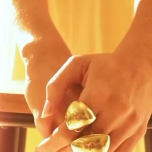 Anel Ajustável Triangular Liso - SD por Sheila Morais - Imagem 2