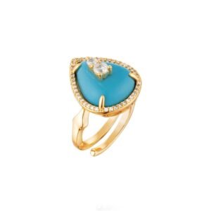Anel Gota Turquesa Musa - Mallorca