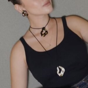 Brinco Desing Ouro Vintage Preto - SD por Sheila Morais - Imagem 2