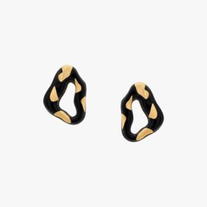 Brinco Desing Ouro Vintage Preto - SD por Sheila Morais