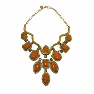 Colar Rainha Mediterrâneo Laranja - Rosana Bernardes