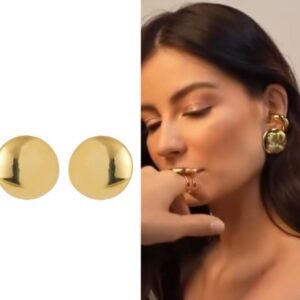 Brinco Bold Dourado - Juliana Manzini - Imagem 1