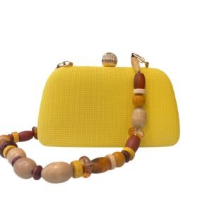 Bolsa Amarela Alça Detalhes