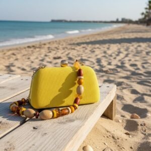 Bolsa Amarela Alça Detalhes - Imagem 2