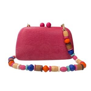 Bolsa Pink Corino Alça Color - Imagem 1