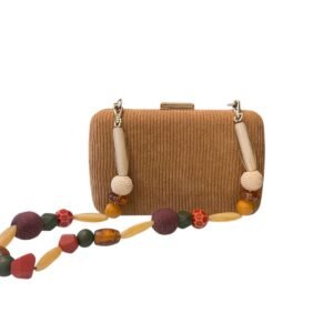 Bolsa Camurça Marrom Alça Color