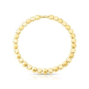 Colar Dourado Fosco Com Fecho Click Duo Effect