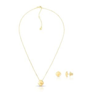 Conjunto dourado fosco com forro square matte