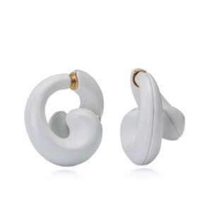 Brinco Argola Icon Reverso Branco - GUTÊ - Imagem 1