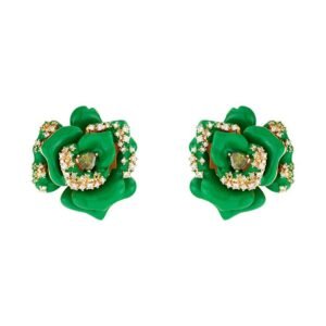Brinco Flora Lacque Verde - Elaine Palma - Imagem 1