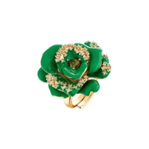 Anel Flora Ajustável Lacque Verde - Elaine Palma - Imagem 1