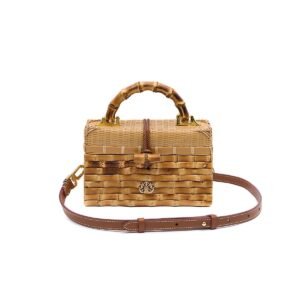 BOLSA TRUNK ELEONORA RATTAN BAMBU - isla - Imagem 1