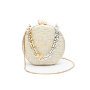 Clutch Abaulada Com Corrente OURO - Isla