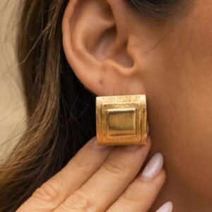 Brinco Quadrado Ou -Rosana Bernades - Imagem 1