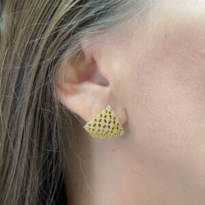 Brinco Cravejado Ouro