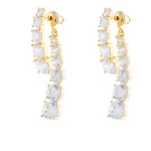 Brinco Riviera Frente E Trás Cristais - Imagem 2