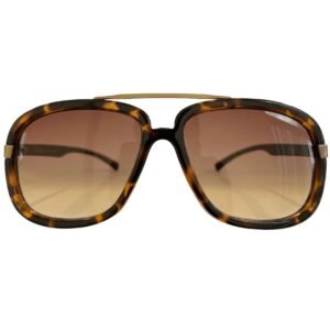 Óculos Aviador Sunline Tartaruga Escuro Lente Degradê - AC Brazil - Imagem 1