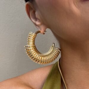 Brinco Argola Mola Dourada - Imagem 1