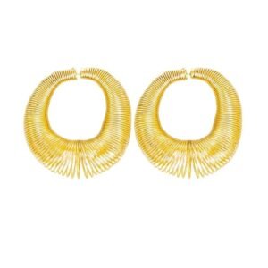 Brinco Mola Fechada Dourada - Imagem 1