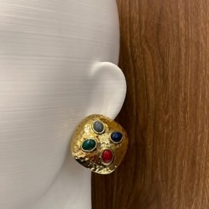 Brinco Pressão Pastilha Martelada - Rosana Bernardes - Imagem 2