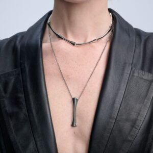 Colar Choker Op Art  Sem Pedra - Imagem 3