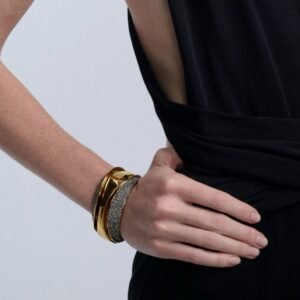 Kit 3  Braceletes  Art  Black Diamo - Imagem 3